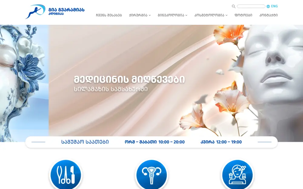 Gvaramia website screenshot