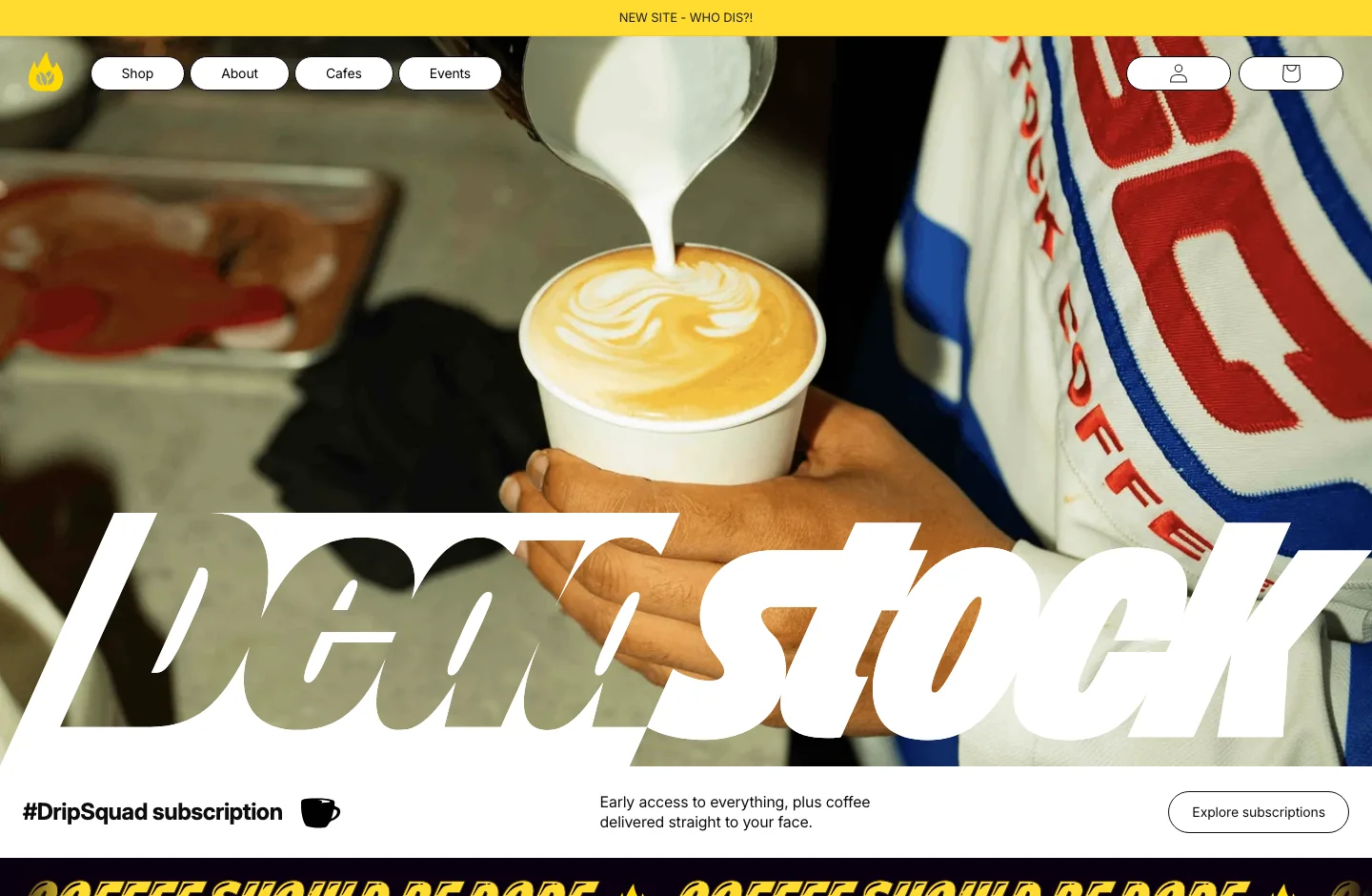 Deadstock Coffee — მთავარი გვერდი