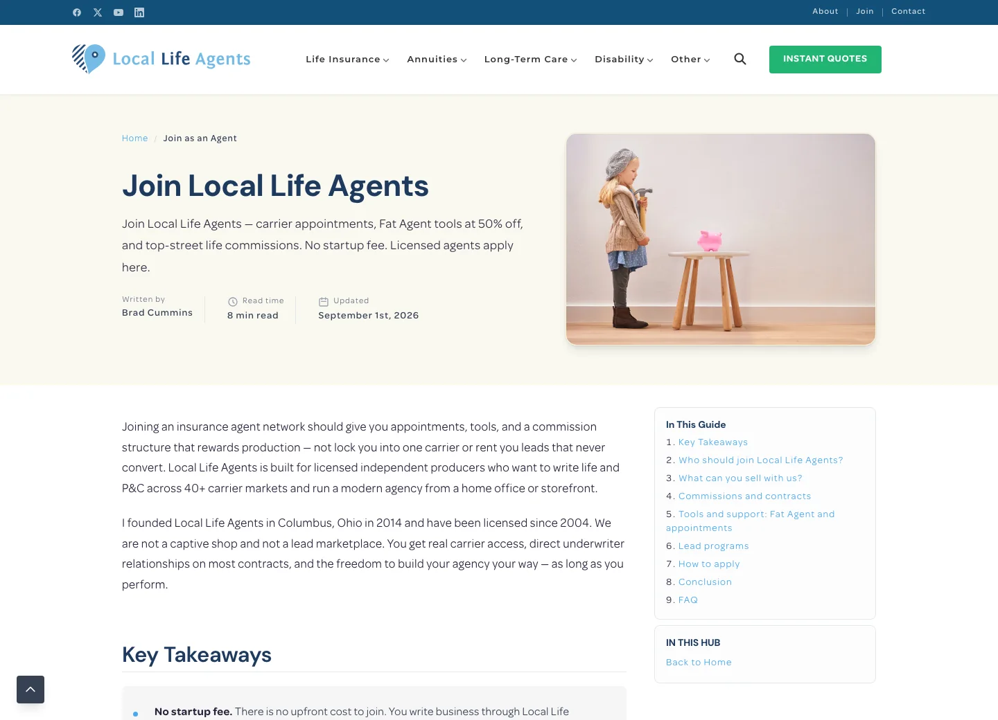 Local Life Agents — შიდა გვერდი